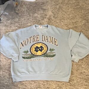 Vintage Notre Dame Light Blue Sweatshirt